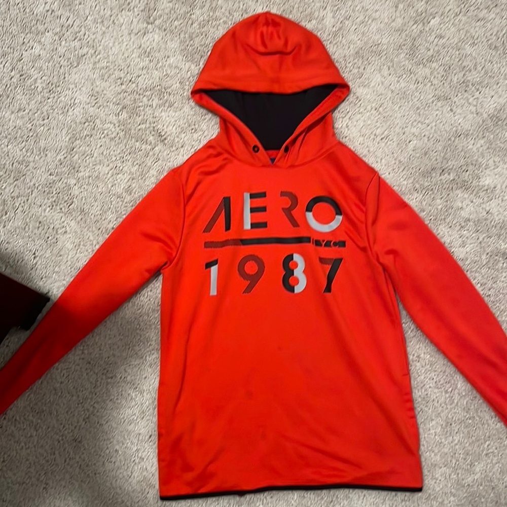 red hoodie